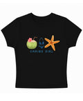 Black Baby Tee Front Design