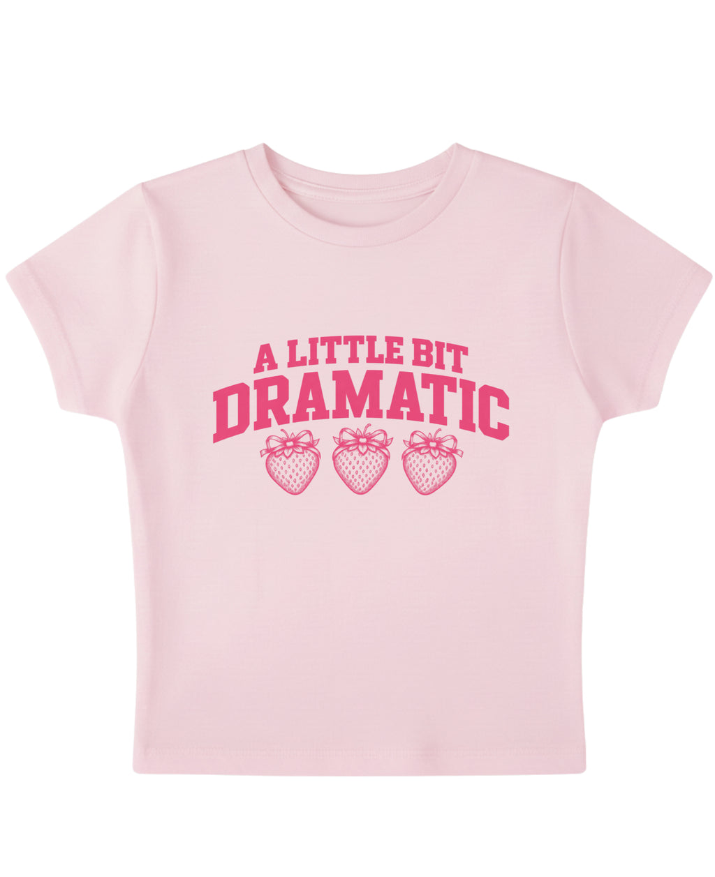 Baby Pink Baby Tee Front Design