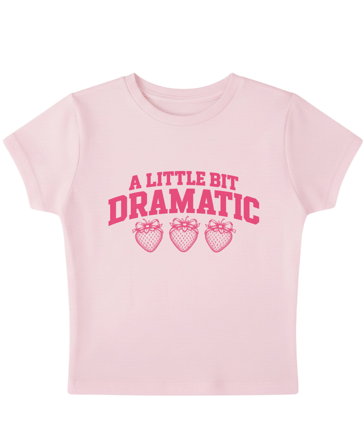 Baby Pink Baby Tee Front Design