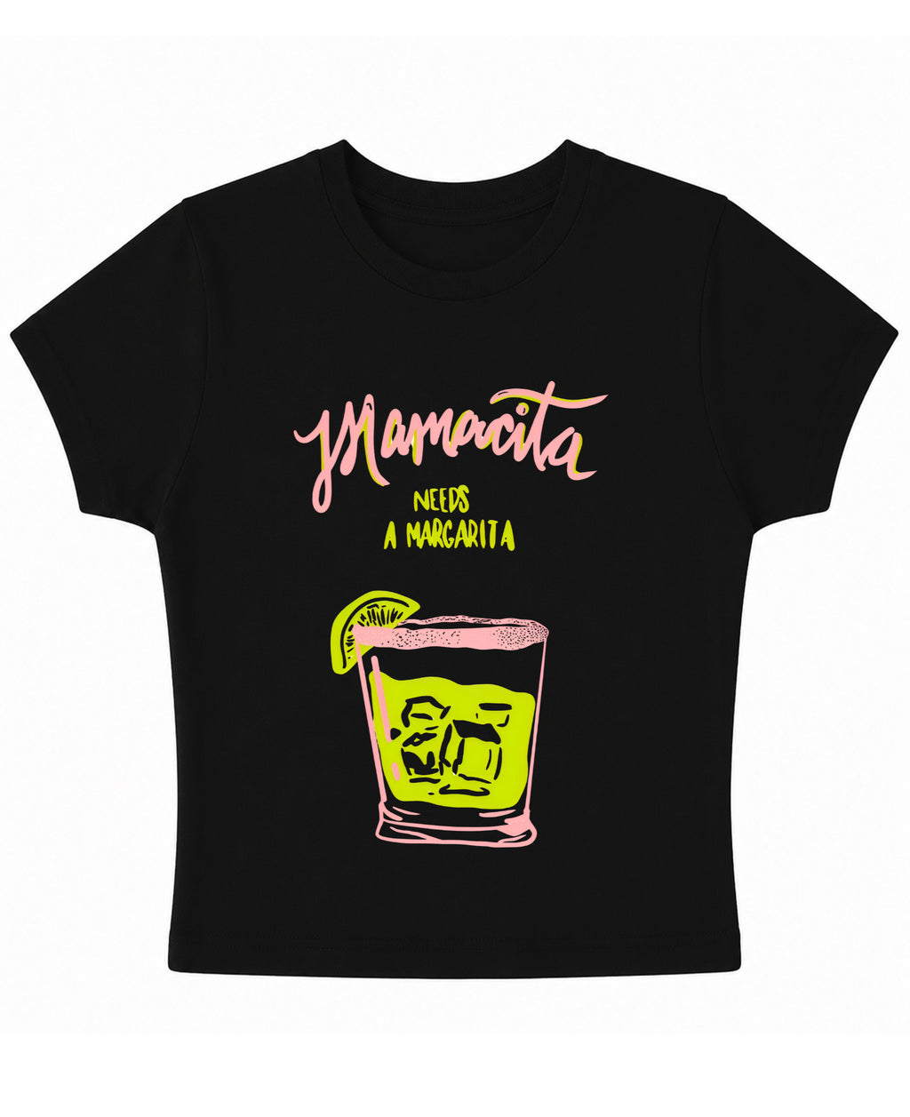 Black Baby Tee Front Design
