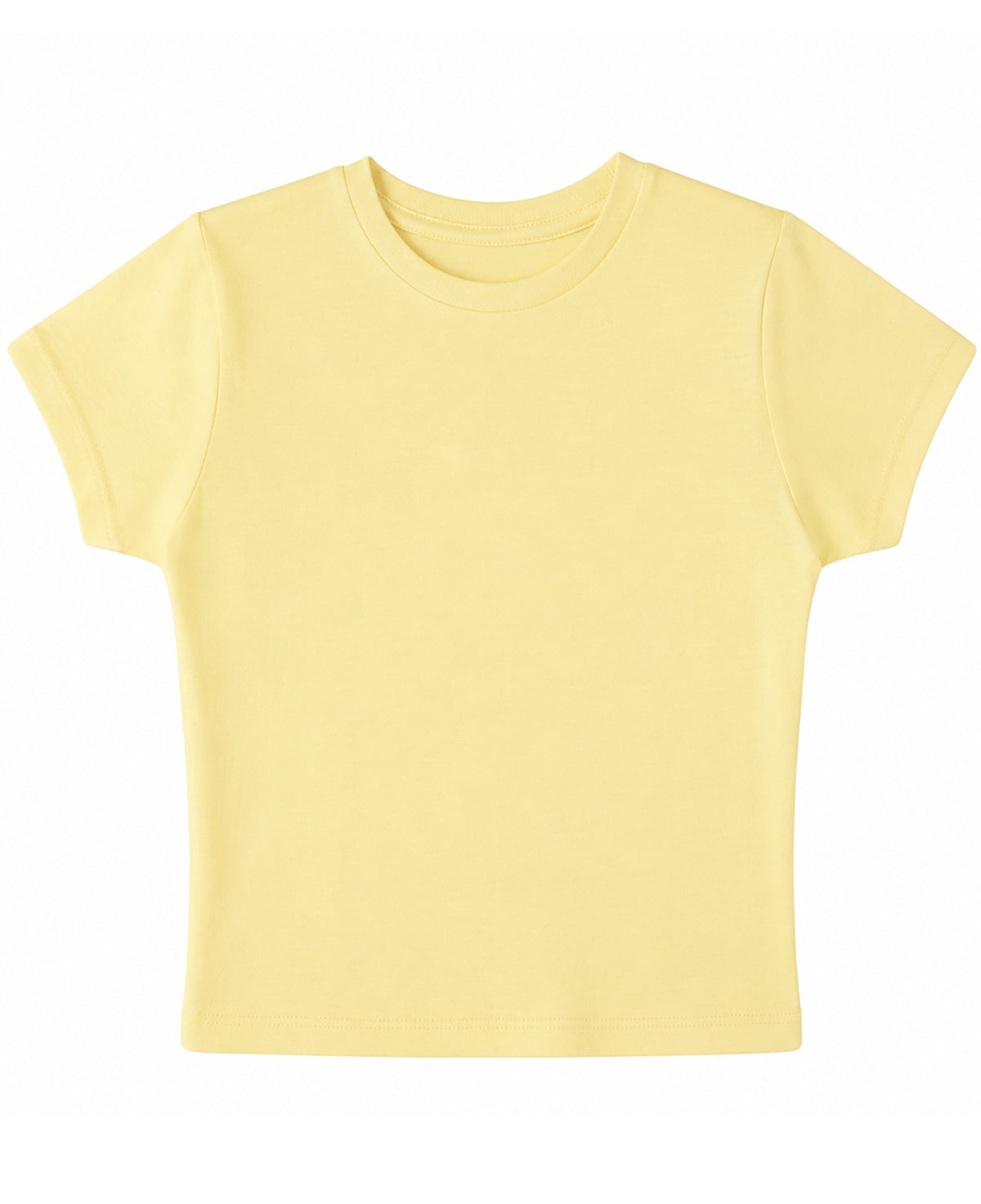 Butter Yellow Baby Tee Front Design