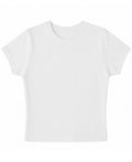 White Baby Tee Front Design
